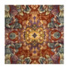 Hand-Knotted Persian Qom Silk Rug (Fine Art Medallion Pattern) - Purple