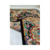 Hand-Knotted Persian Tabriz Barsam Rug (Traditional Medallion) - Black Silk & Cotton