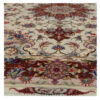 Hand-Knotted Persian Tabriz Cheleh Rug (Lachak Toranj Floral Medallion) - Cream Silk & Kork