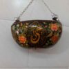 Hand-Painted Persian Kashkul - Traditional Dervish Accessory