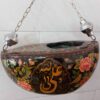 Hand-Painted Persian Kashkul - Traditional Dervish Accessory