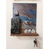Handmade Wooden Wall Key Holder - Rustic Cottage Design