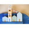 Handmade Wooden Wall Key Holder - Nautical Whale Design