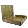 Beautiful Wooden Quran Storage Box - Khatam Enameled Model Mahan