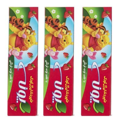 Pooneh Strawberry Toothpaste, Suitable for Children, Gentle Daily Oral Care – 50 ml, Pack of 12