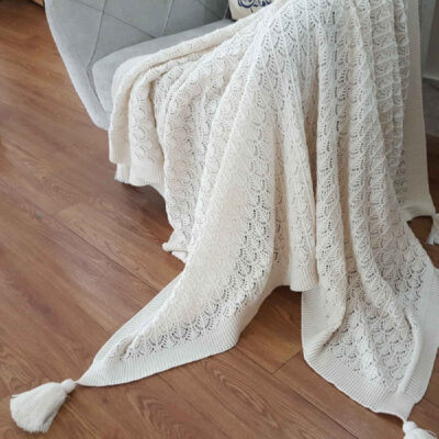 Soft & Light Knitted Throw for Sofa & Bed Model Tavoos
