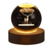 Crystal Ball Lamp Fantasy Night Light Deer