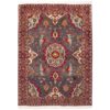 Vintage Persian Varamin Diana Rug (Traditional Floral Medallion) - Gray Silk & Wool