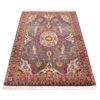 Vintage Persian Varamin Diana Rug (Traditional Floral Medallion) - Gray Silk & Wool