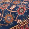 Vintage Persian Varamin Nahal Rug (Intricate All-over Floral Pattern) - Blue Wool
