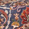 Vintage Persian Varamin Navazesh Rug (Tribal All-over Floral) - Blue Wool