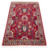 Vintage Persian Varamin Niakan Rug (Tribal Mina Khani Pattern) - Red Wool