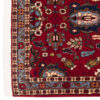 Vintage Persian Varamin Niakan Rug (Tribal Mina Khani Pattern) - Red Wool