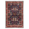Vintage Persian Varamin Setayesh Rug (Tribal All-over Floral) - Blue Wool