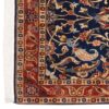 Vintage Persian Varamin Taranom Rug (Tribal All-over Floral) - Blue Wool