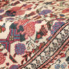 Vintage Persian Varamin Tiara Rug (Intricate All-over Floral Pattern) - Cream Wool
