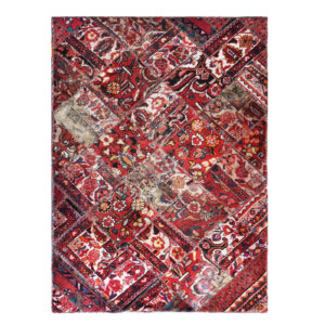 Vintage Persian Hand-Knotted Patchwork Carpet Cheltike