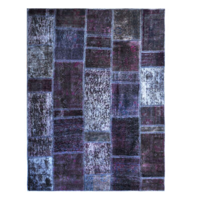 Persian Hand-Knotted Patchwork Carpet Emad