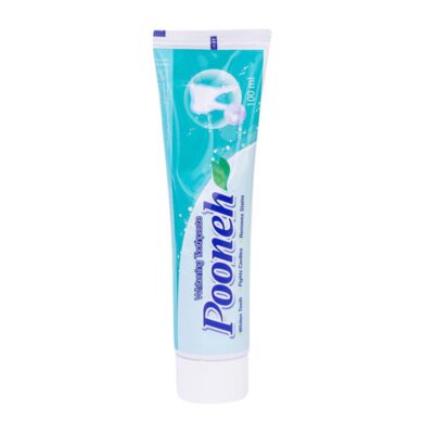 Pooneh Whitening Fluoride Toothpaste with Mint Flavor, Daily Whitening & Cavity Protection – 100 ml, Pack of 12