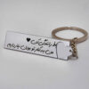 Persian Keychain Steel - Romantic Calligraphy Ghalb