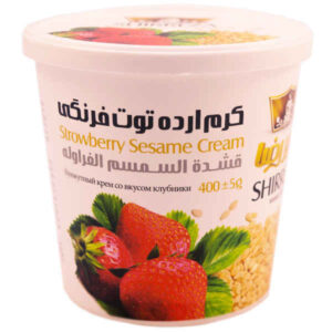 Shirreza Tahini Creamy Sesame Sauce with Strawberry Flavor – Persian Ardeh, 400g (3x)