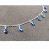 Steel Cheshm Nazar Ankle Bracelet Model Elnaz