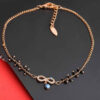 Steel Cheshm Nazar Ankle Bracelet Model Nahid