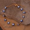 Steel Cheshm Nazar Ankle Bracelet Model Sarvenaz