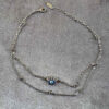 Steel Cheshm Nazar Layered Anklet Model Mahta