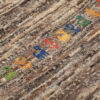Handwoven Persian Minimalist Gabbeh Rug - Geometric Gray Wool