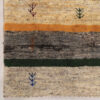 Handwoven Persian Striped Gabbeh Rug in Cream - Wool