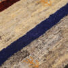 Handwoven Persian Striped Gabbeh Rug in Cream - Wool