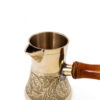 Hammered Brass Turkish Coffee Pot - Engraved Elegant Ibrik, Namin Model