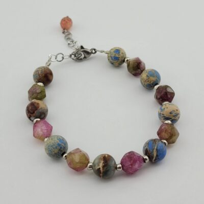 Women's African Turquoise & Jade Beaded Bracelet – Bohemian Gemstone Jewelry