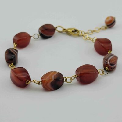 Women's Soleimani Agate Beaded Bracelet – Natural Stone Bohemian Jewelry
