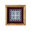 Ceramic Wall Key Holder - with Wooden Frame & Model Hasti