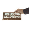 Handcrafted Persian Wooden Wall Key Holder - Eshgh Calligraphy
