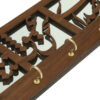 Handcrafted Persian Wooden Wall Key Holder - Eshgh Calligraphy