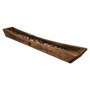 Wooden Incense Holder – Model Keshti (Set of 2)