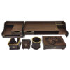 Wooden Office Desk Organizer Accessories - Model Parseh (6pcs)