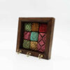 Ceramic Wall Key Holder - with Wooden Frame & Model Sonnati