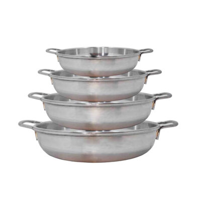 Outdoor Camping Pan – Lightweight, Campfire Compatible, Set of 4