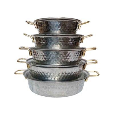 Outdoor Camping Pan – Lightweight, Campfire Ready, Set of 5