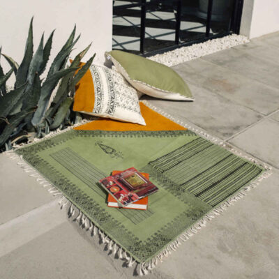 Block Print Linen Tablecloth Model Khormaloo