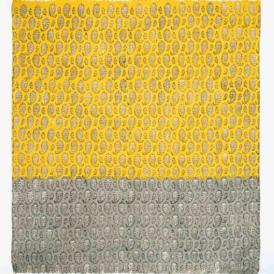 Block Print Linen Tablecloth Model Paisley