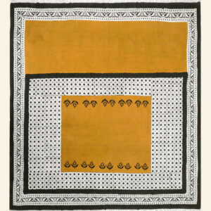 Block Print Linen Tablecloth Model Shabnaz