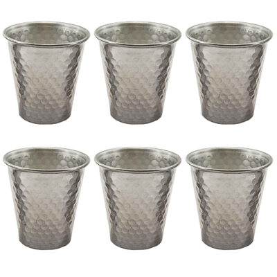 Outdoor Camping Steel Cup – Lightweight & Unbreakable (6-Pack)
