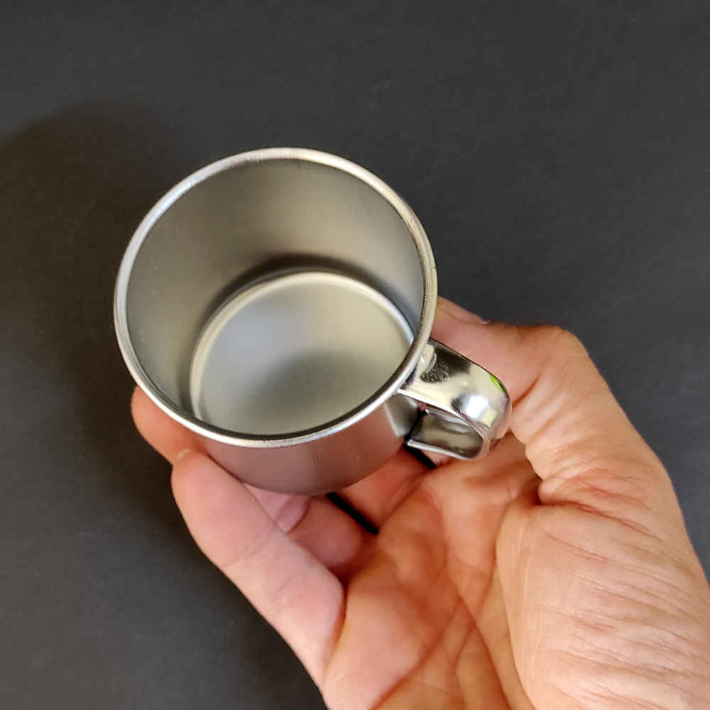 Outdoor Camping Steel Cup with Handle – Lightweight & Unbreakable