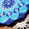 Decorative Copper Wall Plate Hand-Painted with Persian Minakari Enamel Mahta