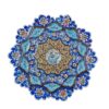 Decorative Copper Wall Plate Hand-Painted with Persian Minakari Enamel Naamin